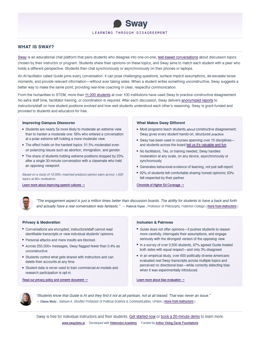 Sway one-pager